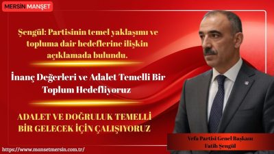 Vefa Partisi Genel Başkanı Fatih Şengül, partisinin temel yaklaşımı ve