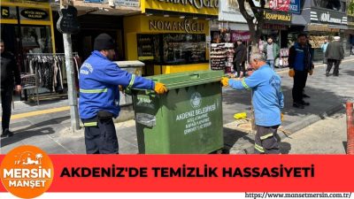 Akdeniz’de eski çöp konteynerleri yenilenerek temizlik altyapısı güçlendiriliyor. Çalışmalar ilçe