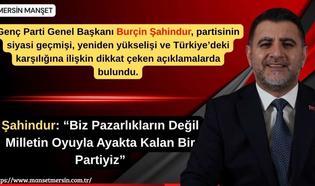 Genç Parti Genel Başkanı Burçin Şahindur, partisinin siyasi geçmişi, yeniden