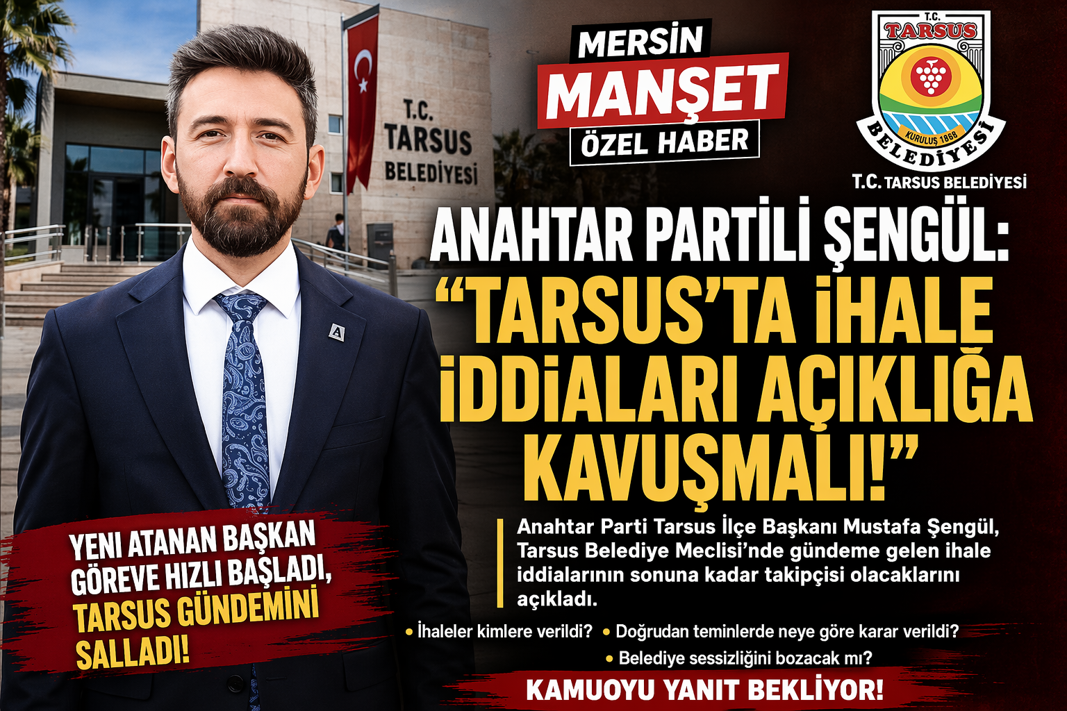 Mersin Manşet - CHP yönetimindeki belediyelere yönelik ülke genelinde yürütülen