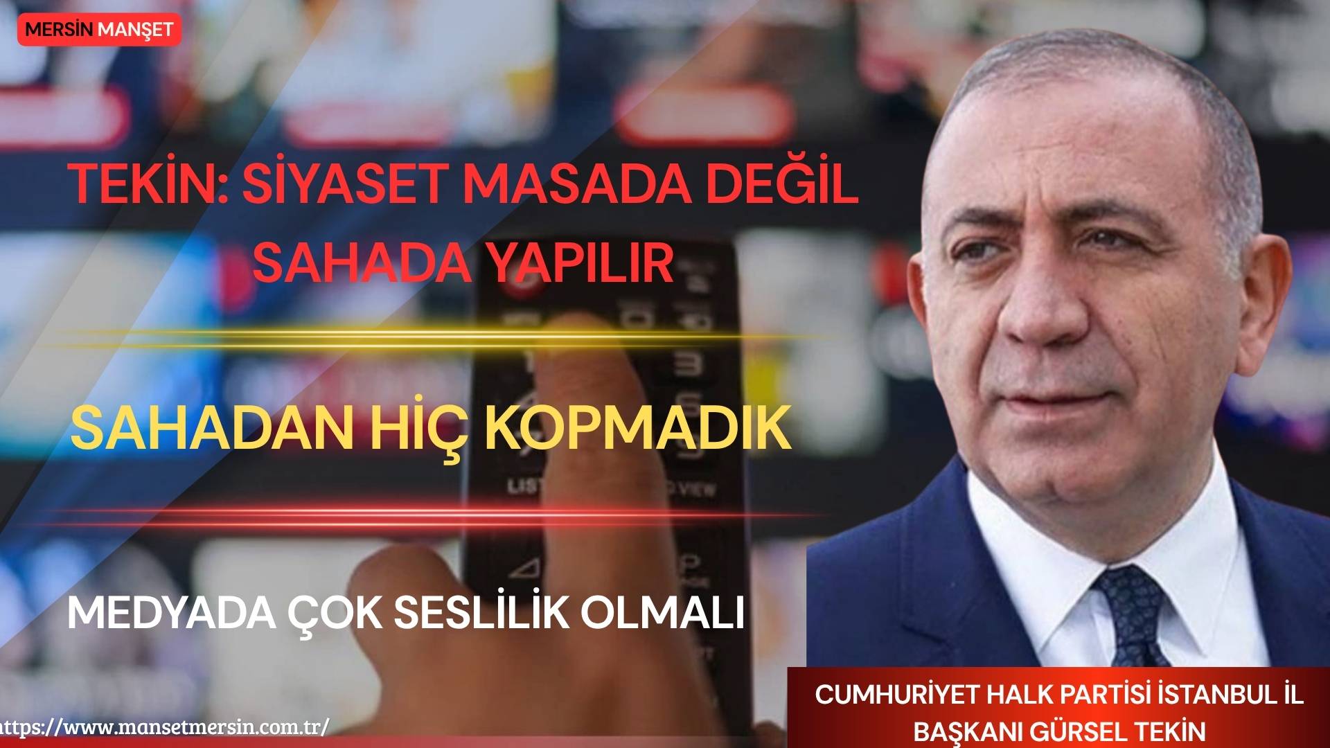 Cumhuriyet Halk Partisi İstanbul İl Başkanı Gürsel Tekin, Naime Akbin’in