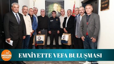 Mersin’de İl Emniyet Müdürü İdris Yılmaz, emekli olan polisleri ağırlayarak