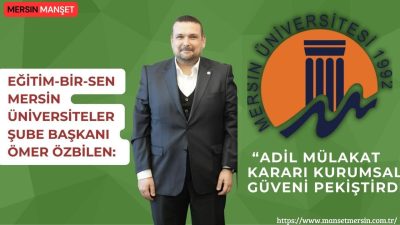 Mersin Üniversitesi’nde idari personelin ünvan değişikliği sınavı kapsamında gerçekleştirilen sözlü