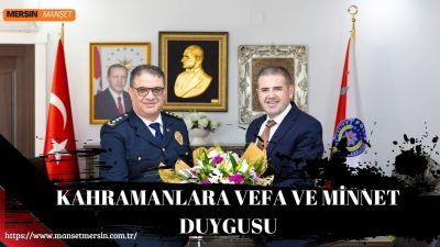 Mezitli’de Polis Haftası kapsamında emniyet müdürlüğüne ziyaret gerçekleştirildi, ardından şehit