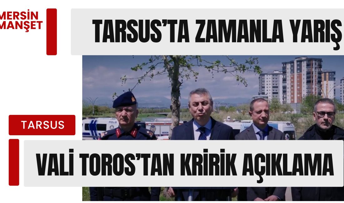 MERSİN MANŞET - Mersin Valisi Atilla Toros, Tarsus Şelalesi mevkiinde