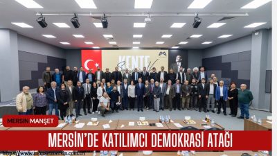 Mersin’de düzenlenen Kent Katılımı Buluşması’nda Başkan Vahap Seçer, emek örgütleriyle