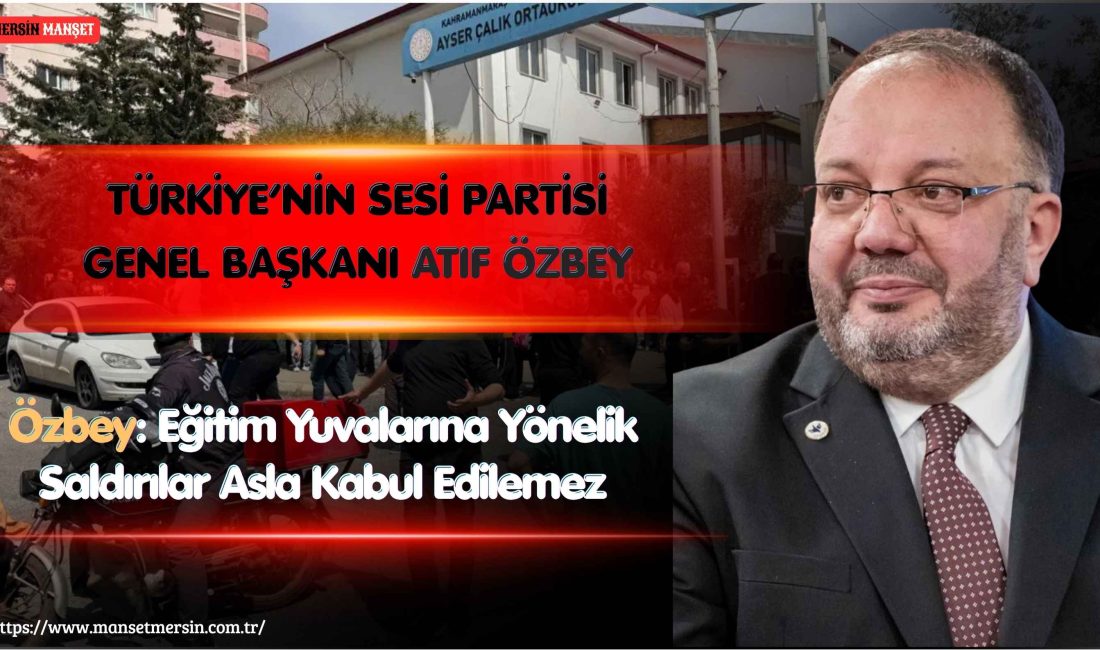 Türkiye’nin Sesi Partisi Genel Başkanı Atıf Özbey, Şanlıurfa ve Kahramanmaraş’ta