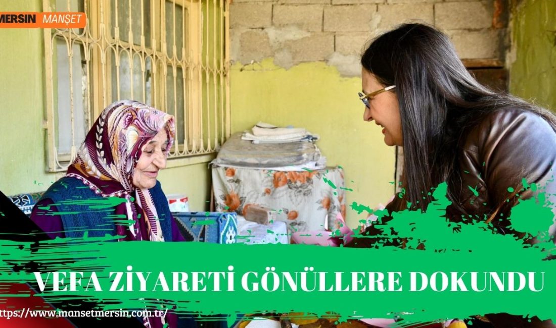 Dudu İrem Toros, 86 yaşındaki Hatice Koçak’ı evinde ziyaret etti.