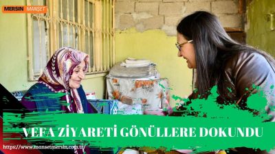 Dudu İrem Toros, 86 yaşındaki Hatice Koçak’ı evinde ziyaret etti.