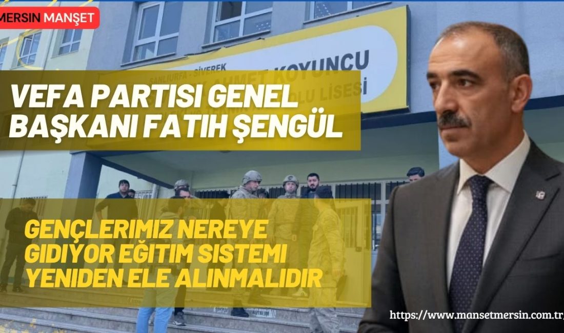 Şanlıurfa’nın Siverek ilçesinde bir lisede meydana gelen silahlı saldırı kamuoyunda