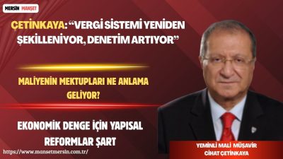 Yeminli Mali Müşavir Cihat Çetinkaya, Türkiye’de son dönemde artan vergi