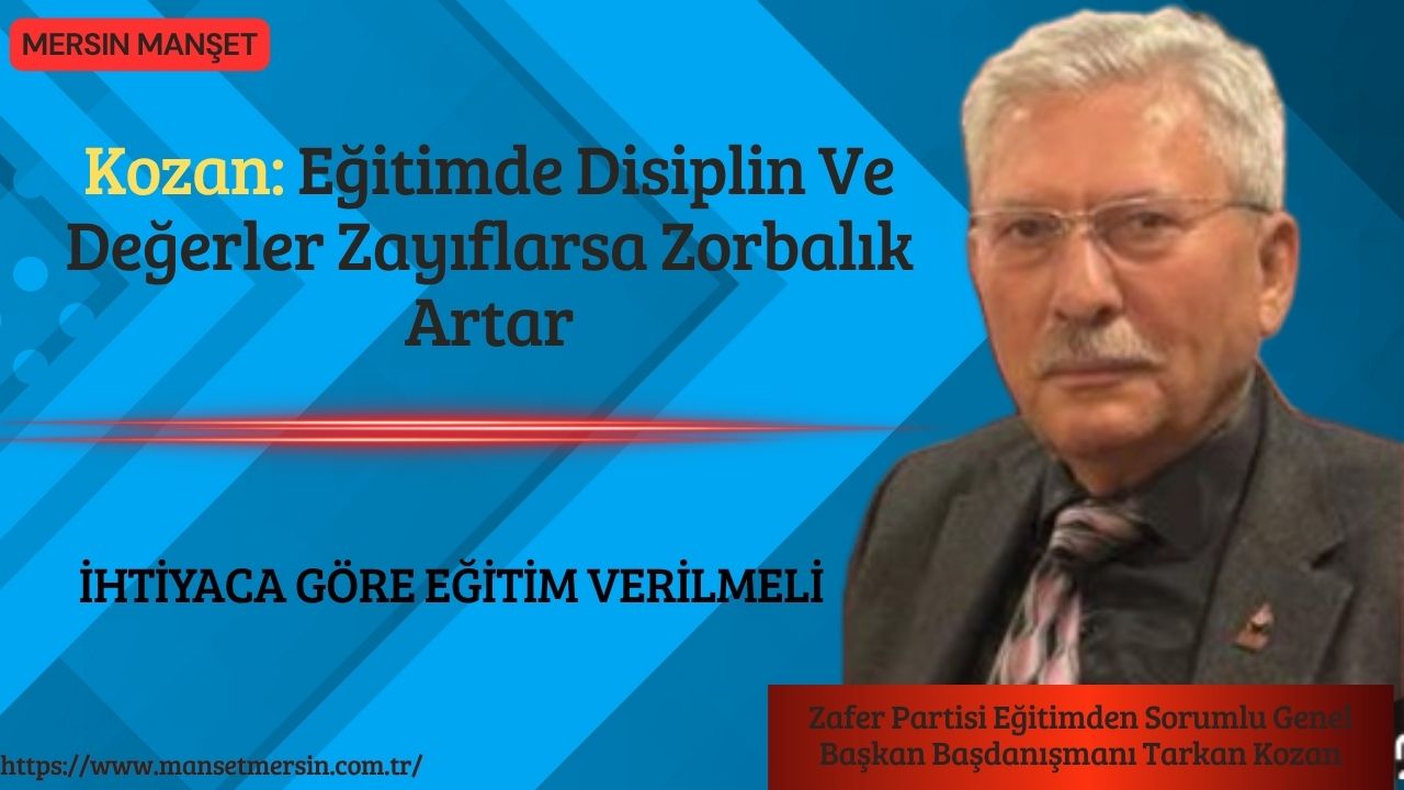 Zafer Partisi Eğitimden Sorumlu Genel Başkan Başdanışmanı Tarkan Kozan, Türkiye’de