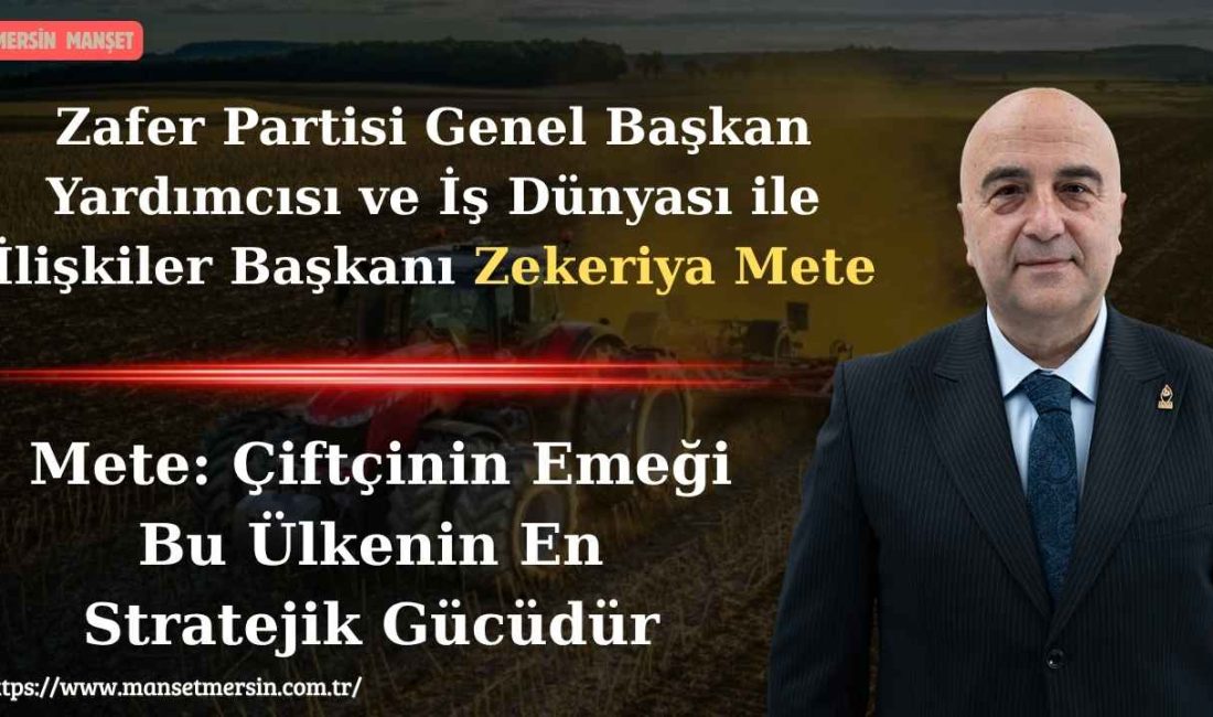 14 Mayıs Dünya Çiftçiler Günü dolayısıyla açıklamada bulunan Zafer Partisi