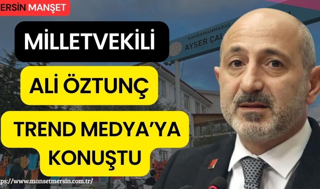 Cumhuriyet Halk Partisi Kahramanmaraş Milletvekili Ali Öztunç, TRend MEDYA YouTube