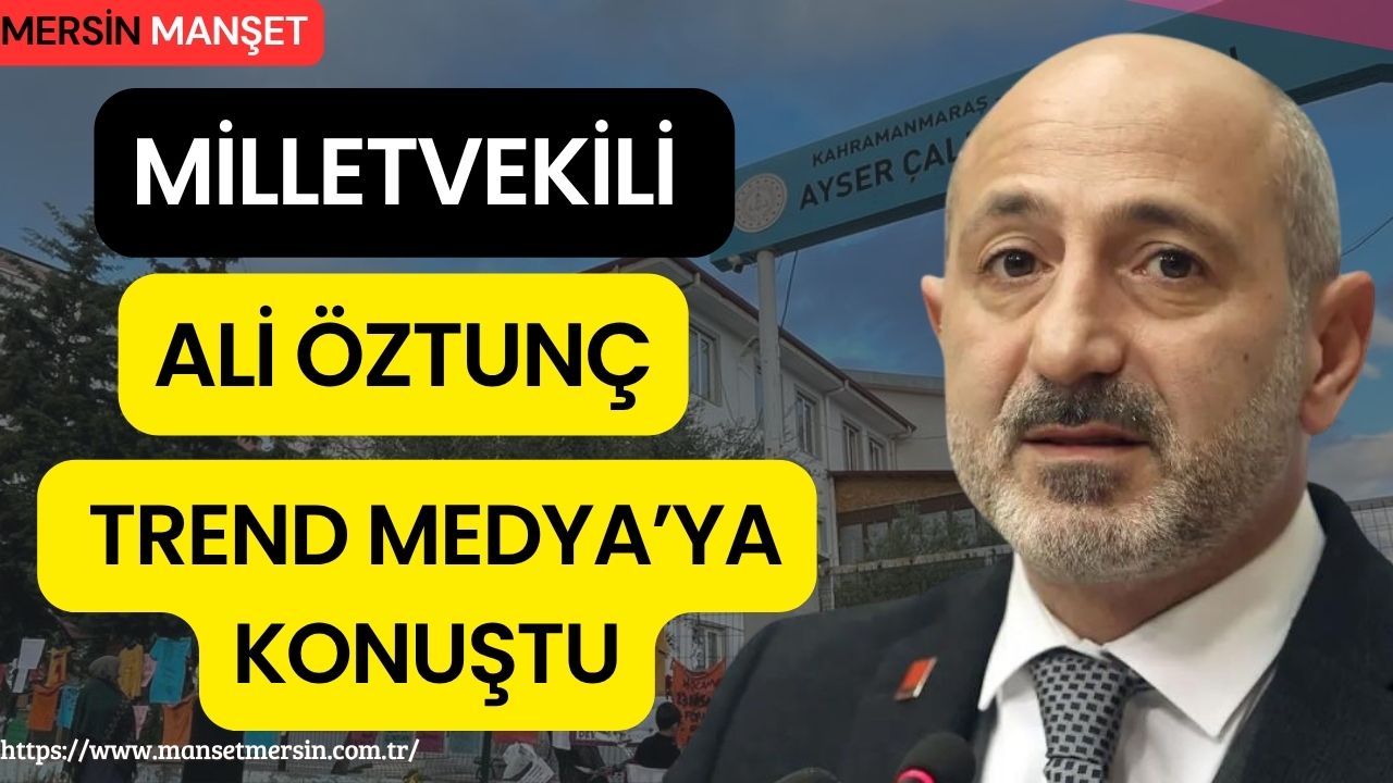 Cumhuriyet Halk Partisi Kahramanmaraş Milletvekili Ali Öztunç, TRend MEDYA YouTube