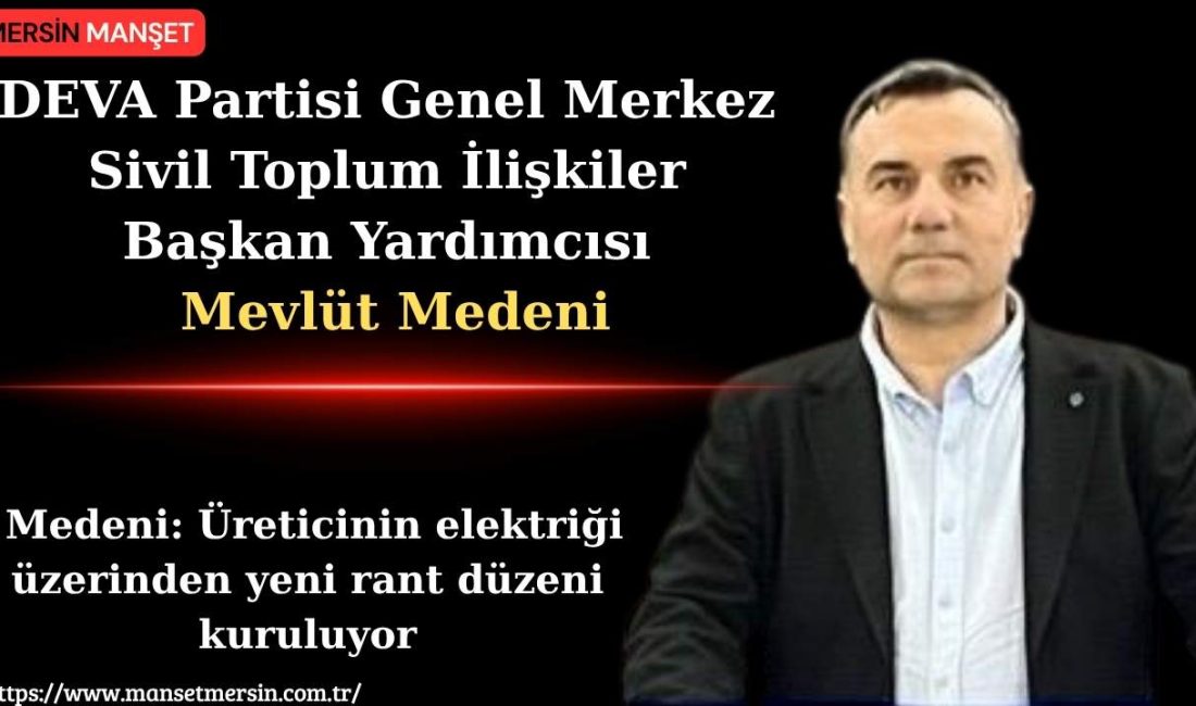 DEVA Partisi Genel Merkez Sivil Toplum İlişkiler Başkan Yardımcısı Mevlüt