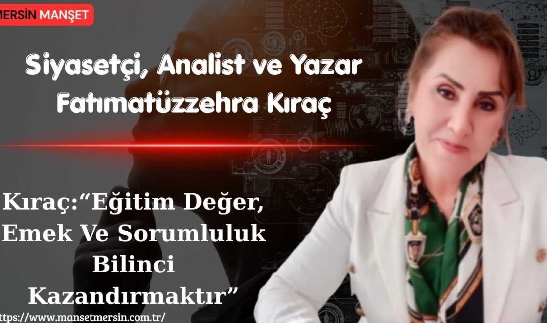 Siyasetçi, analist ve yazar Fatımatüzzehra Kıraç, gençlerin eğitim anlayışı, yapay