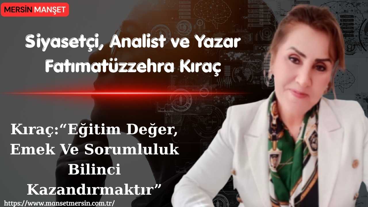 Siyasetçi, analist ve yazar Fatımatüzzehra Kıraç, gençlerin eğitim anlayışı, yapay